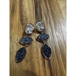 Sugarfix by‎ BaubleBar Champagne Rhinestone Dangle Drop Earrings